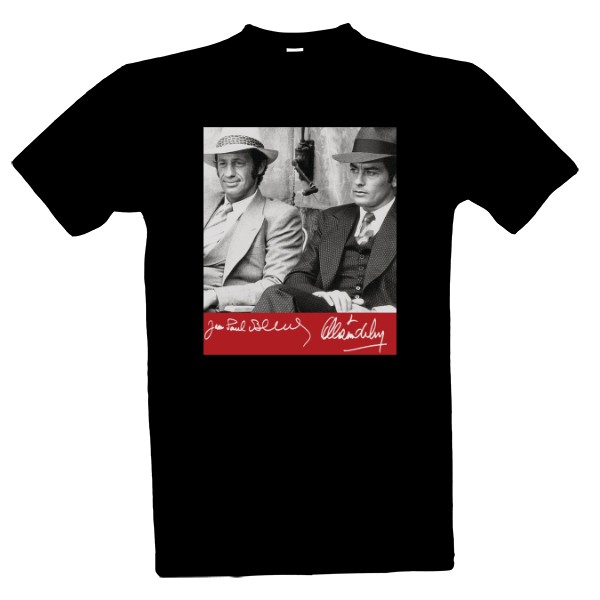 Tričko s potiskem Belmondo a Delon