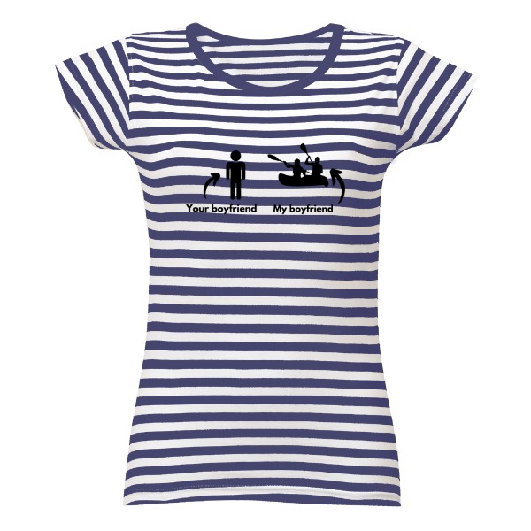 Tričko s potiskem Vodácké párové přítelkyně